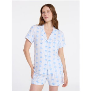 Women’s Dreamy Soft Collection Bridal Knit Top and Shorts Pajama Set,